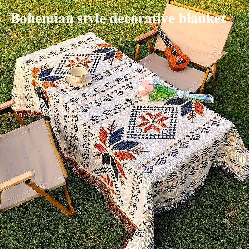 Linen Table Runner - Selimut Berkemah Luar Ruangan, Taplak Meja