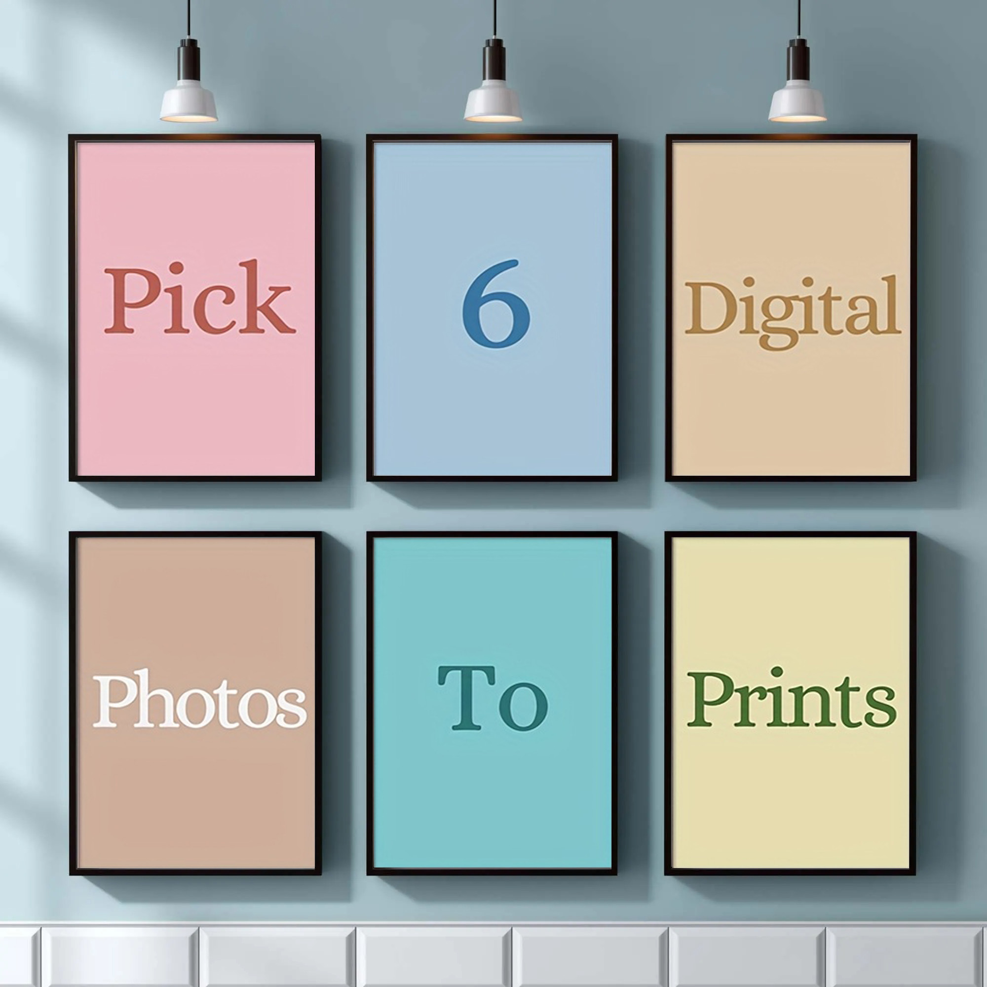 Home Decor Theme - 4/5/6pcs Cetak Kanvas Kustom Foto Pribadi
