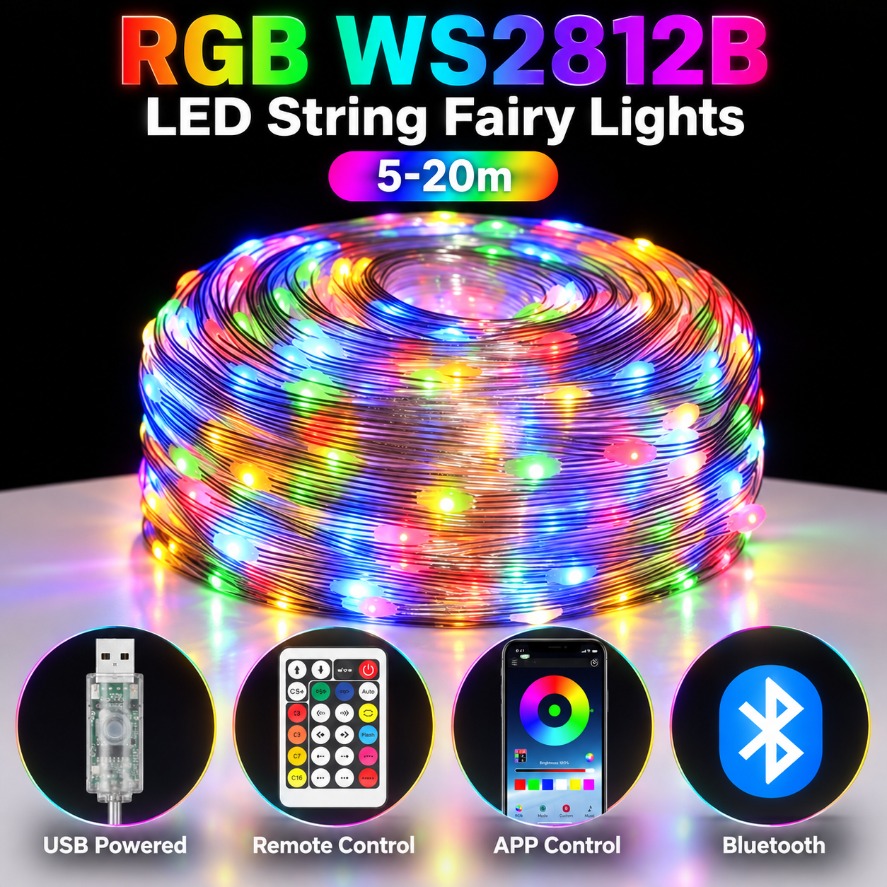 Home Decor Free App - Lampu Hias LED RGB WS2812B dengan