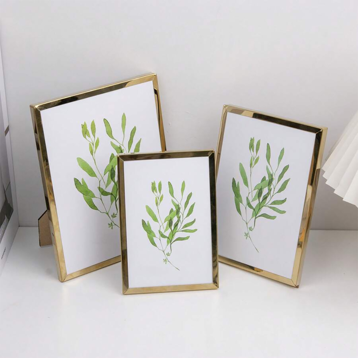 Bamboo Photo Frame - Bingkai foto stainless steel, bingkai foto
