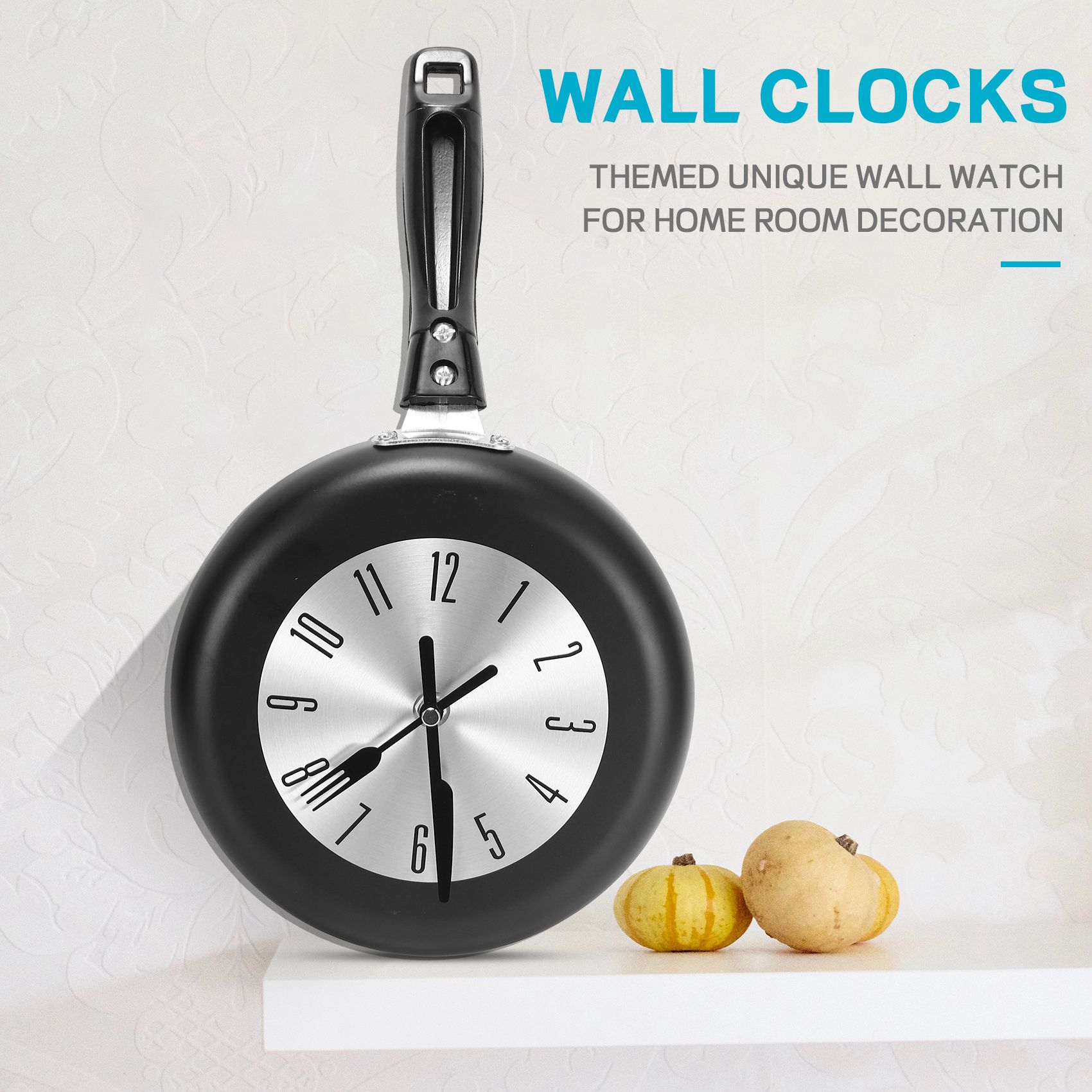 Home Decor Theme - (A95Z] Jam Dinding Gantung Desain Wajan