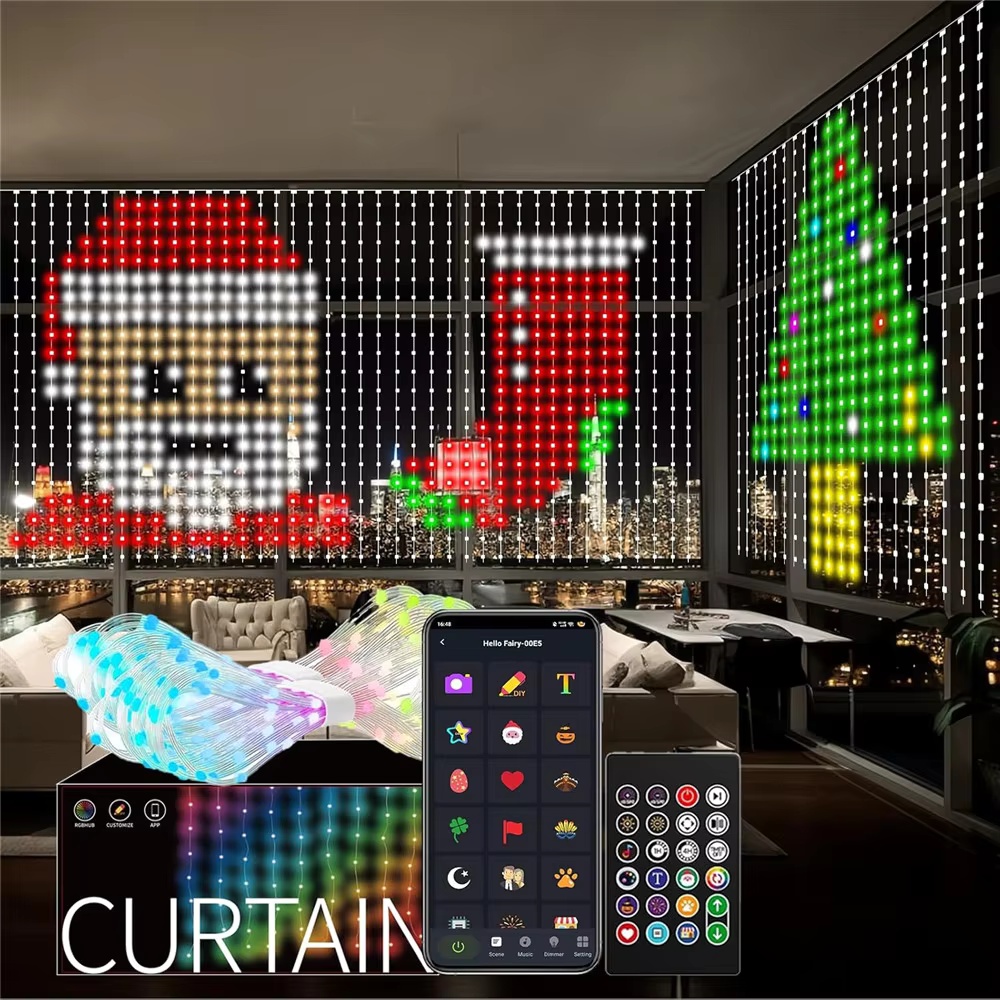 Home Decor Free App - Lampu Tirai Piksel RGB Pintar Kontrol