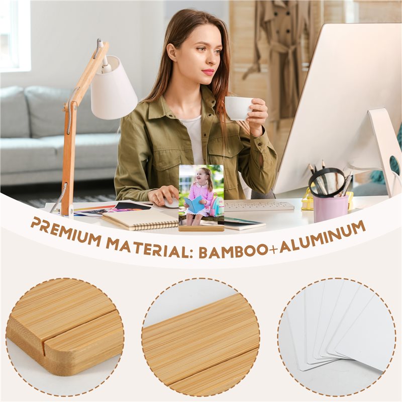 6 Bingkai Foto Sublimasi Koson - Bamboo Photo Frame ulasan dan harga