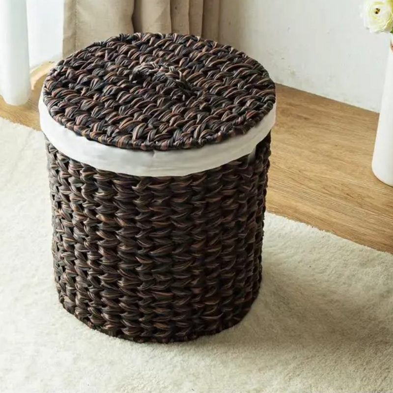 Tempat Penyimpanan Warna Cokel - Rattan Plant Basket ulasan dan harga