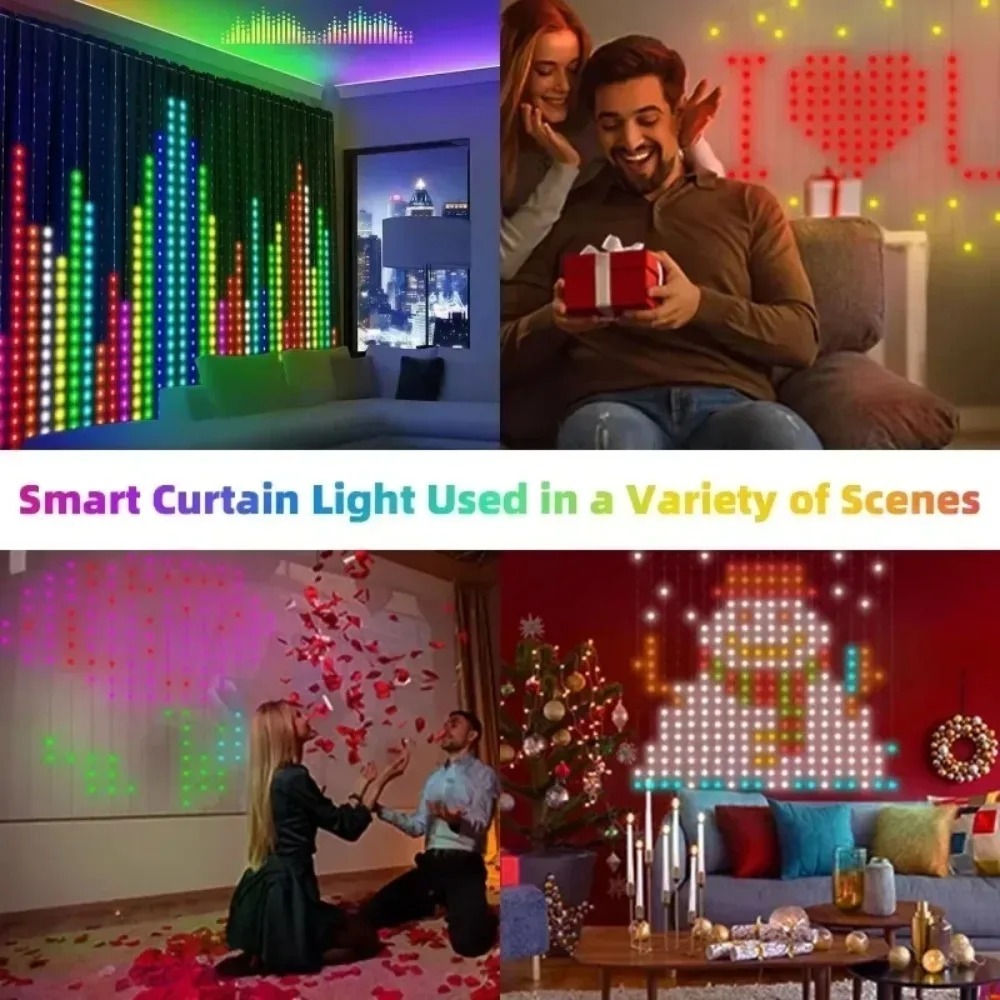 Lampu Tirai LED dengan Kontrol - Home Decor Free App ulasan dan harga