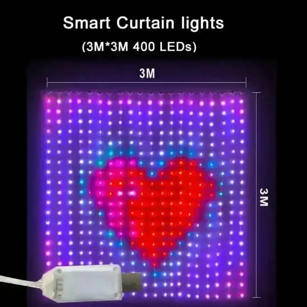 Lampu Tirai LED dengan Kontrol - Home Decor Free App ulasan dan harga