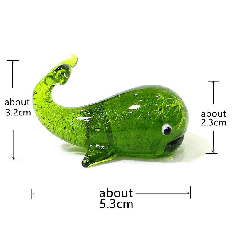 Murano kaca paus miniatur patu - Home Decor Y2K ulasan dan harga