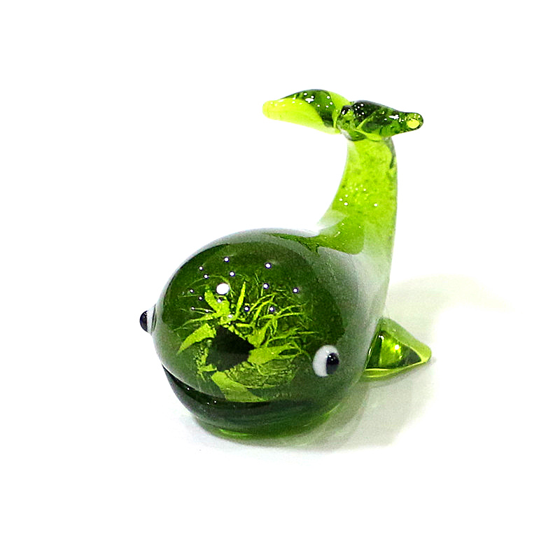 Murano kaca paus miniatur patu - Home Decor Y2K ulasan dan harga