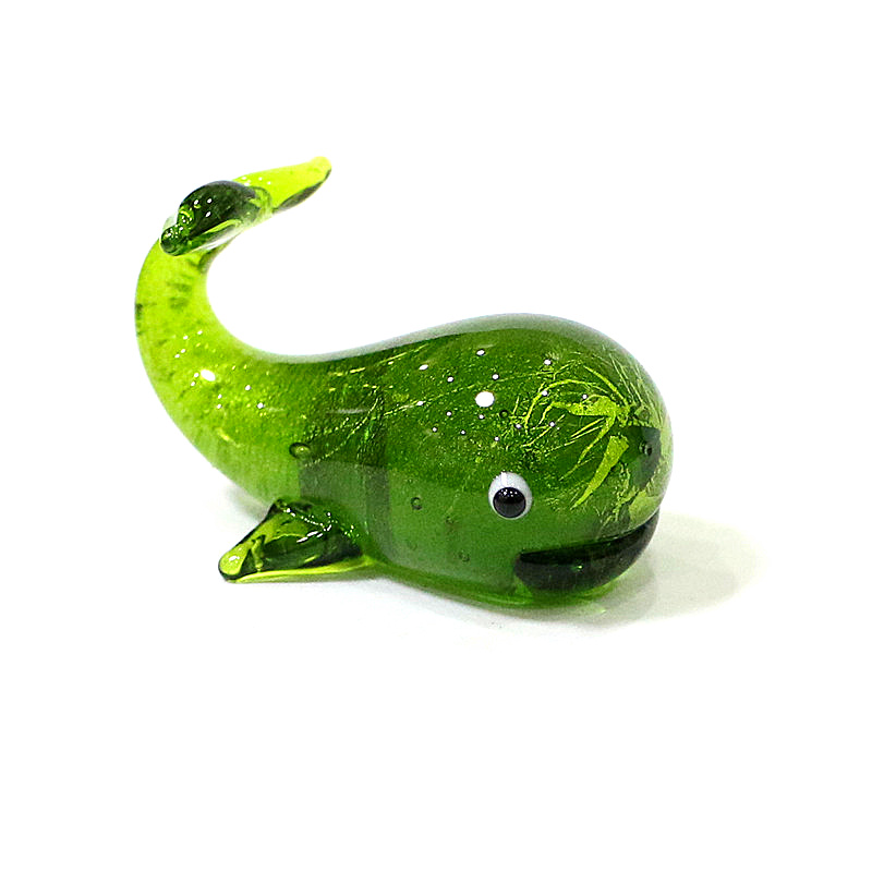 Murano kaca paus miniatur patu - Home Decor Y2K ulasan dan harga