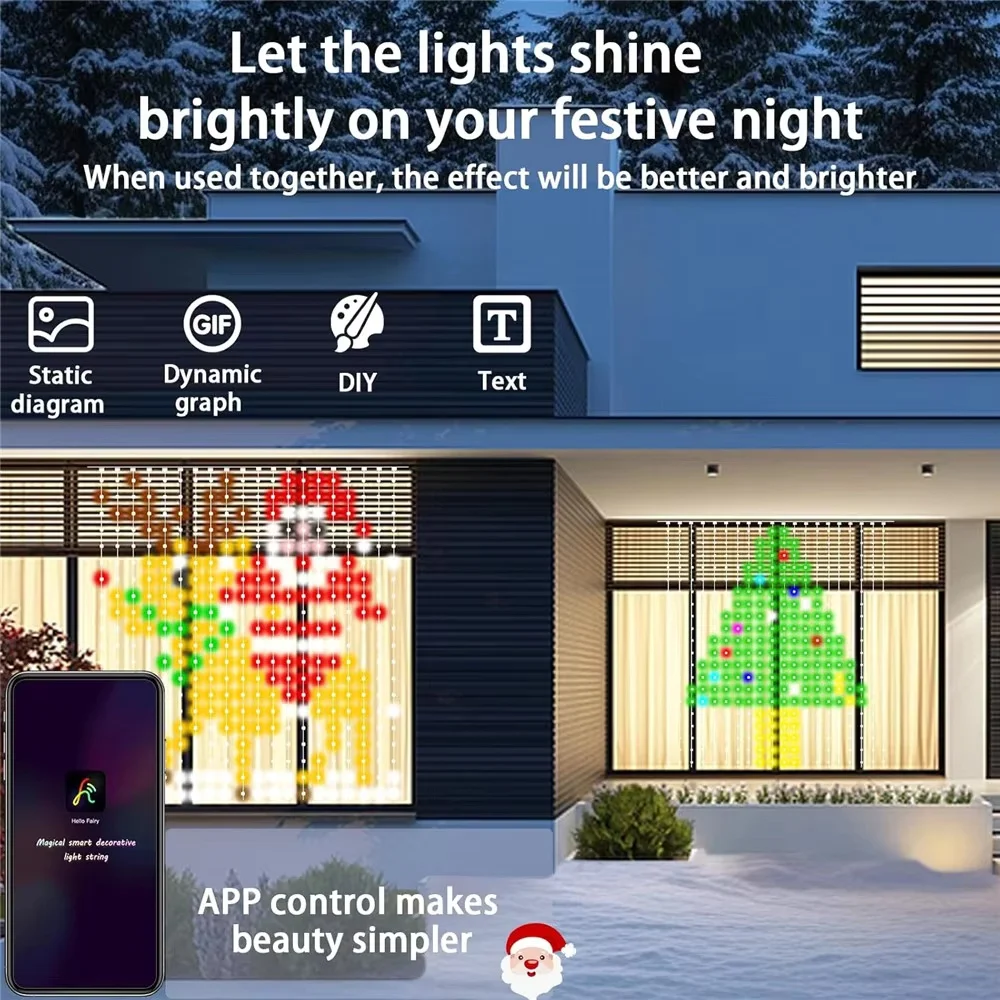 Lampu Tirai LED Cerdas RGB, Da - Home Decor Free App ulasan dan harga