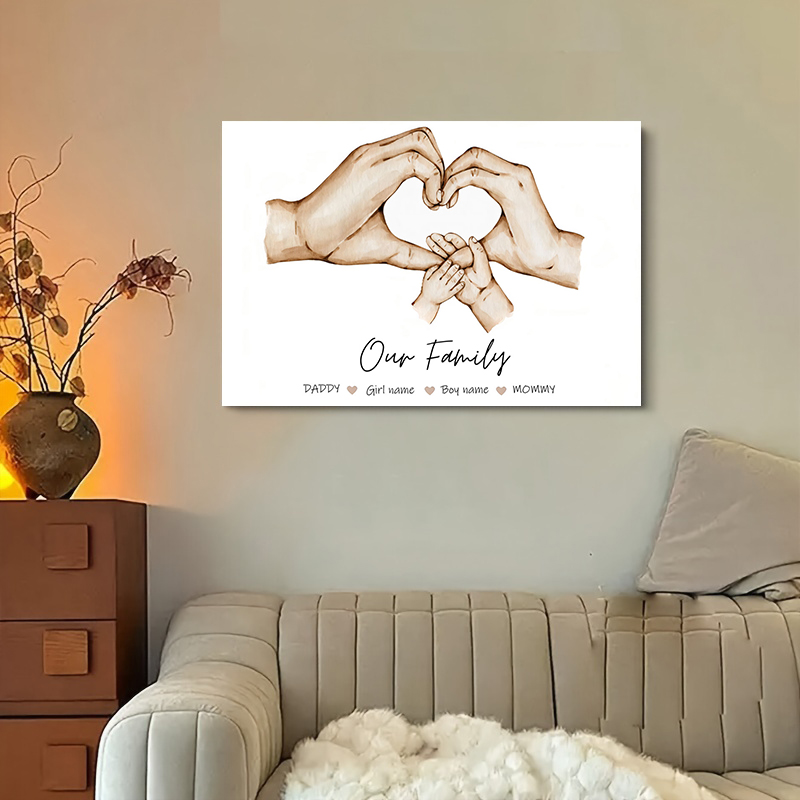 Lukisan Kanvas Nama Keluarga K - Home Decor Theme ulasan dan harga