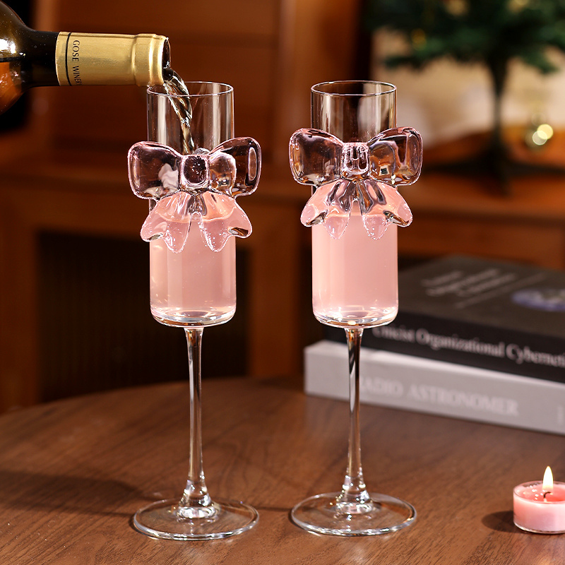 Gelas Champagne Berbentuk Pita - Home Decor Y2K ulasan dan harga