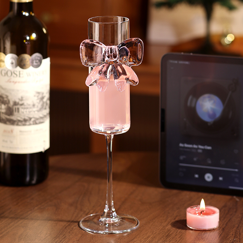 Gelas Champagne Berbentuk Pita - Home Decor Y2K ulasan dan harga