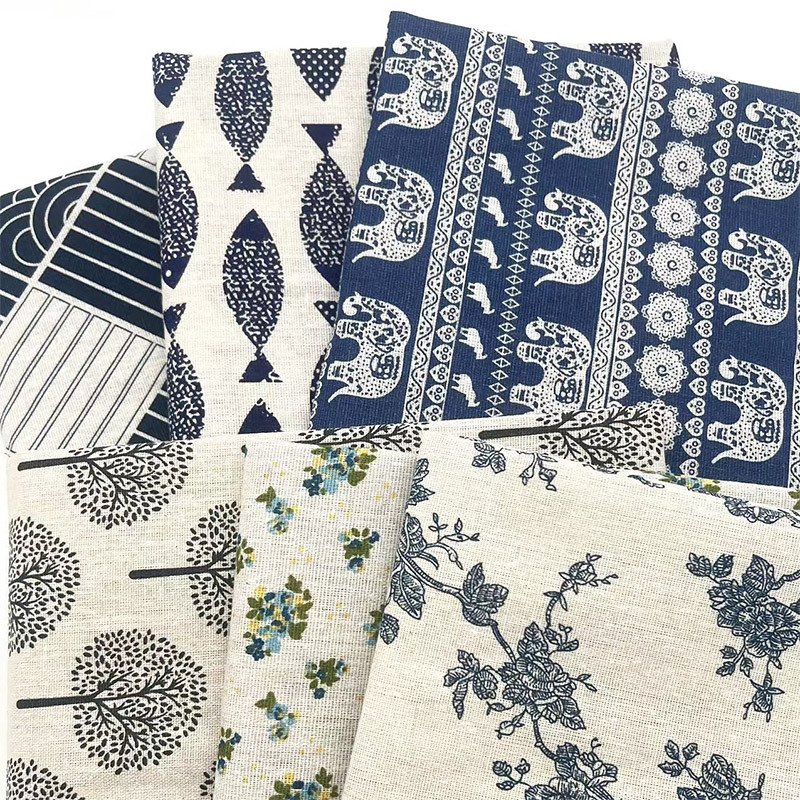 Kain Linen Katun Motif Bunga B - Linen Table Runner ulasan dan harga