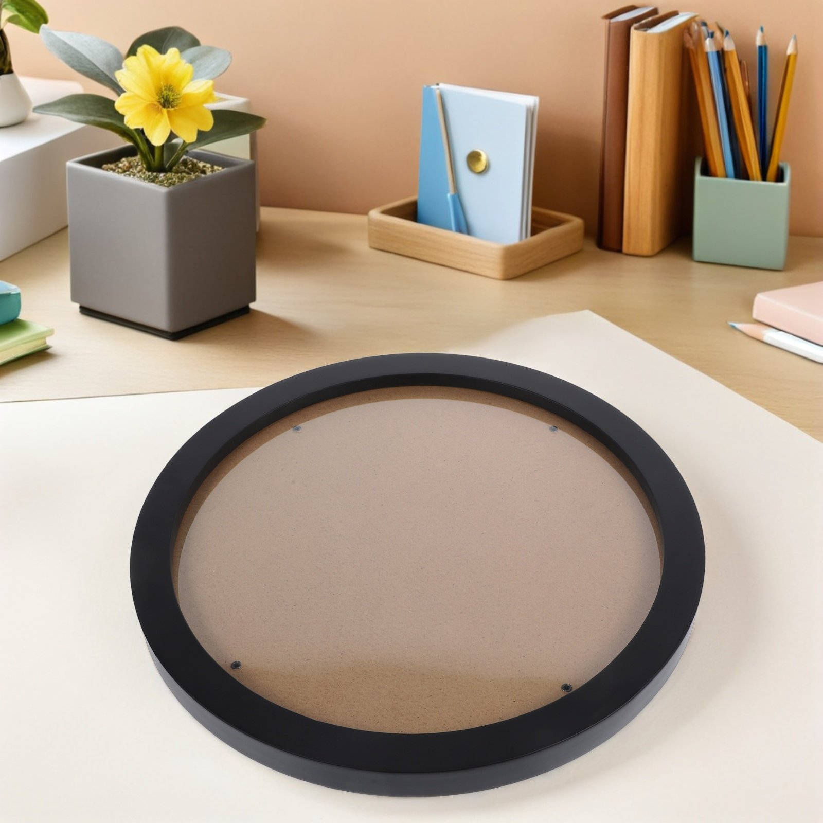 Bingkai Pajangan Bordir Bulat  - Bamboo Photo Frame ulasan dan harga