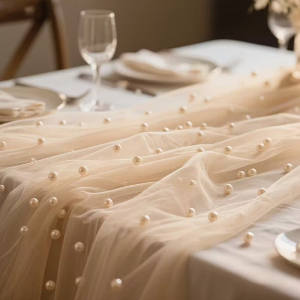 Taplak Meja Pernikahan Mewah S - Linen Table Runner ulasan dan harga