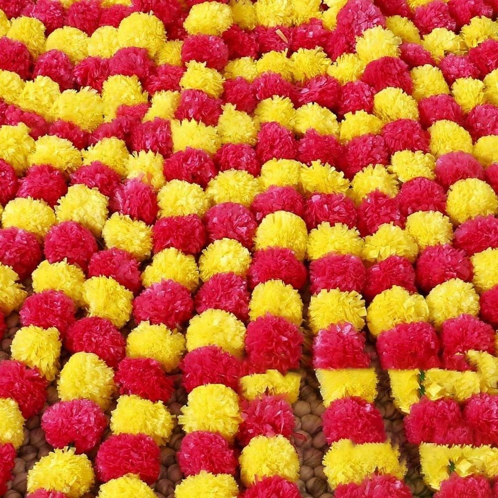 Karangan Bunga Marigold Buatan - Home Decor Indonesia ulasan dan harga