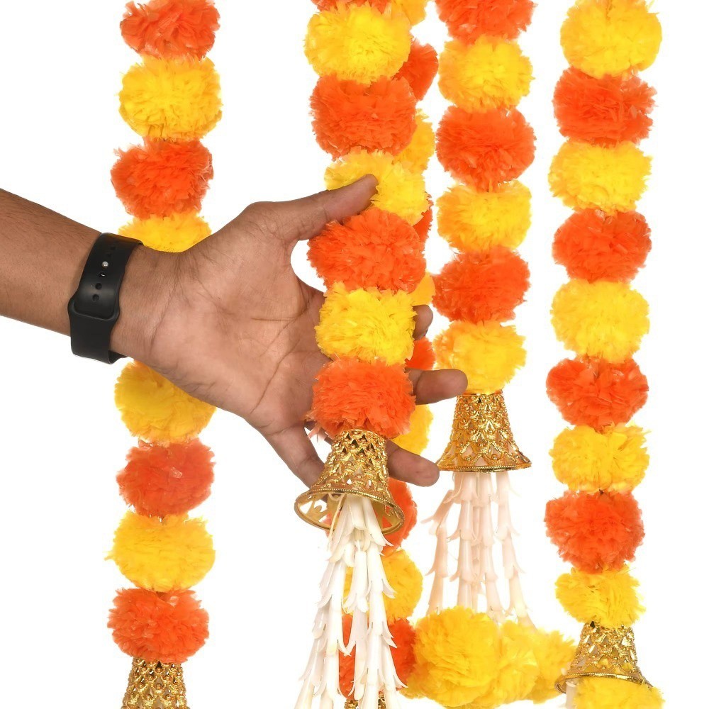 Karangan Bunga Marigold Buatan - Home Decor Indonesia ulasan dan harga