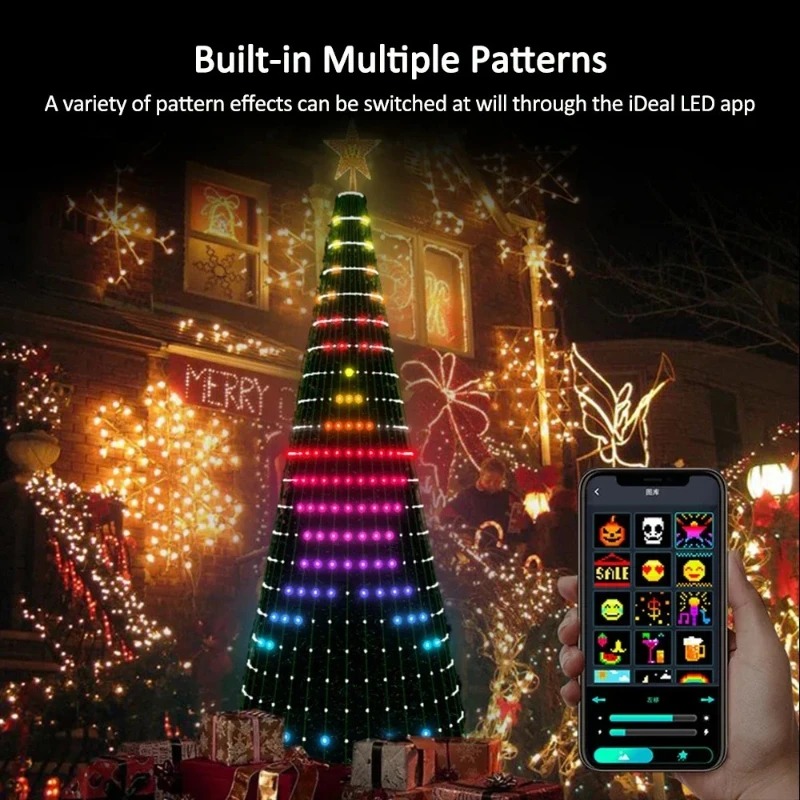 Lampu Pohon Bintang Natal RGB  - Home Decor Free App ulasan dan harga