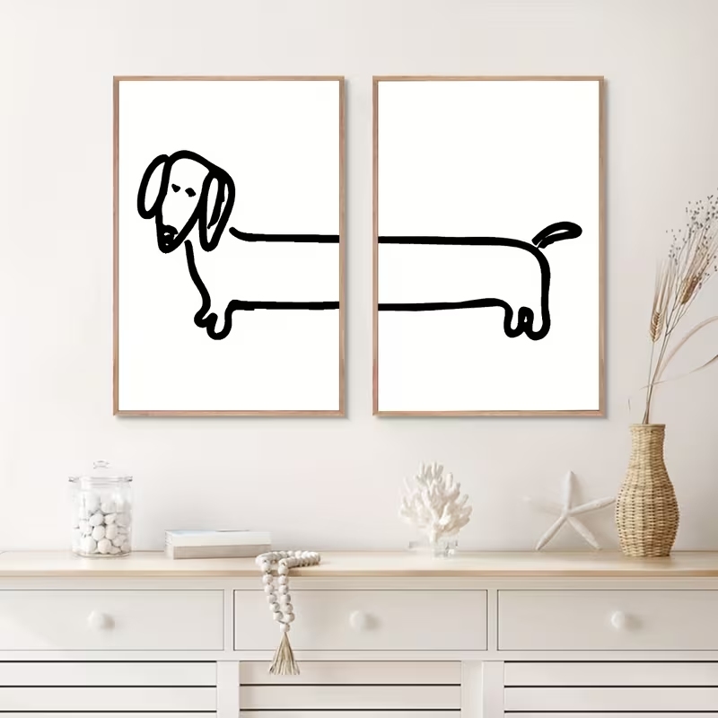 2 Buah Gambar Poster Lukisan K - Home Decor Theme ulasan dan harga