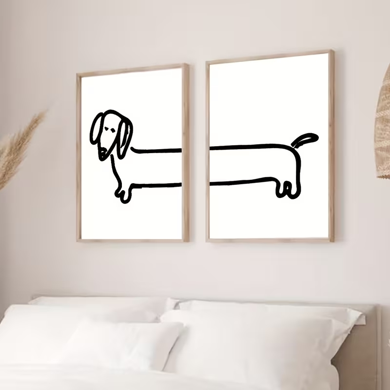 2 Buah Gambar Poster Lukisan K - Home Decor Theme ulasan dan harga