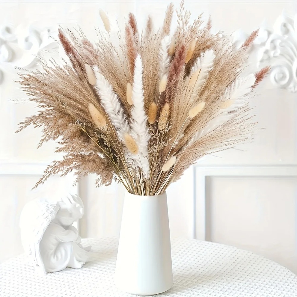 80 Buah Buket Bunga Kering Ala - Pampas Grass Decor ulasan dan harga