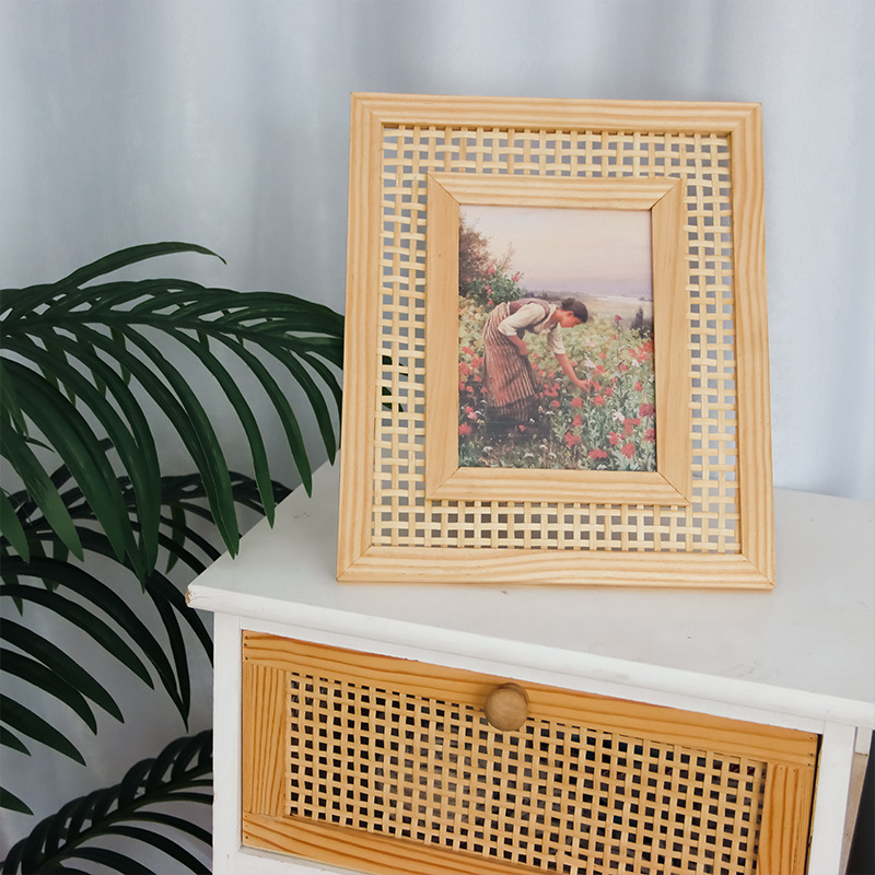 Ornamen gantung dinding, Nordi - Bamboo Photo Frame ulasan dan harga