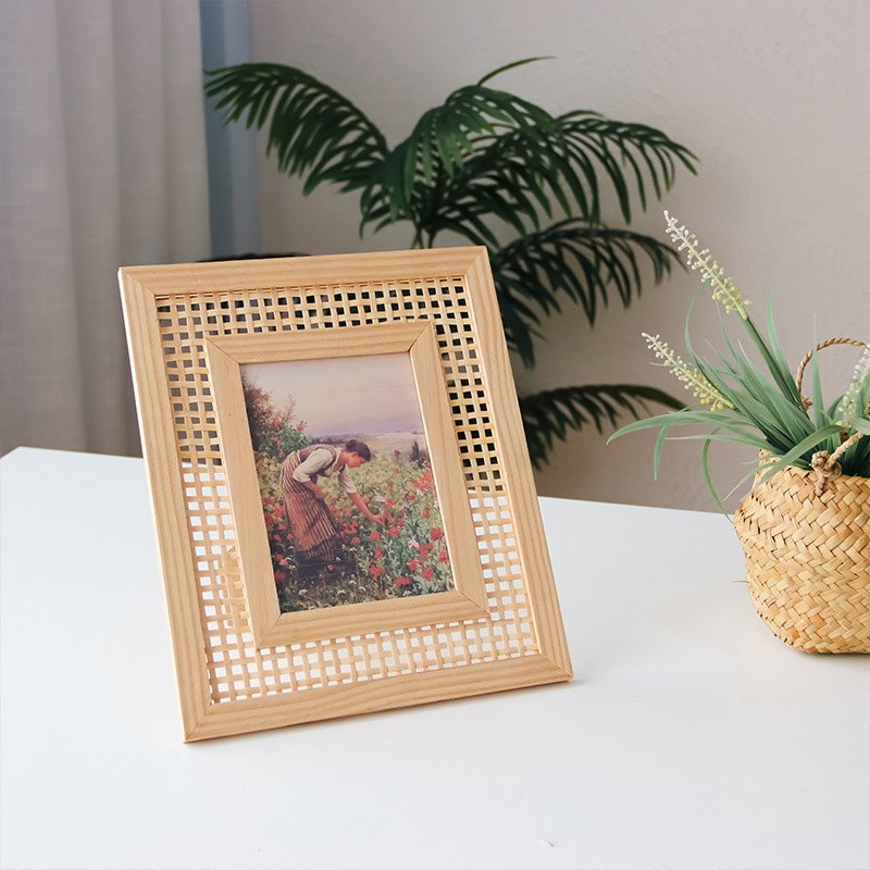 Ornamen gantung dinding, Nordi - Bamboo Photo Frame ulasan dan harga