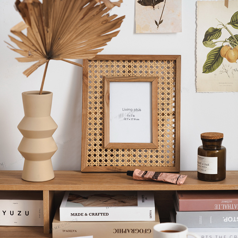 Ornamen gantung dinding, Nordi - Bamboo Photo Frame ulasan dan harga