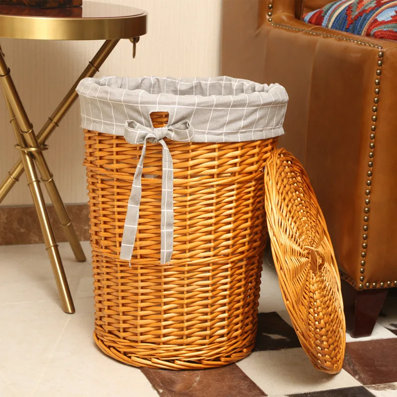 Keranjang cucian bergaya keran - Rattan Plant Basket ulasan dan harga
