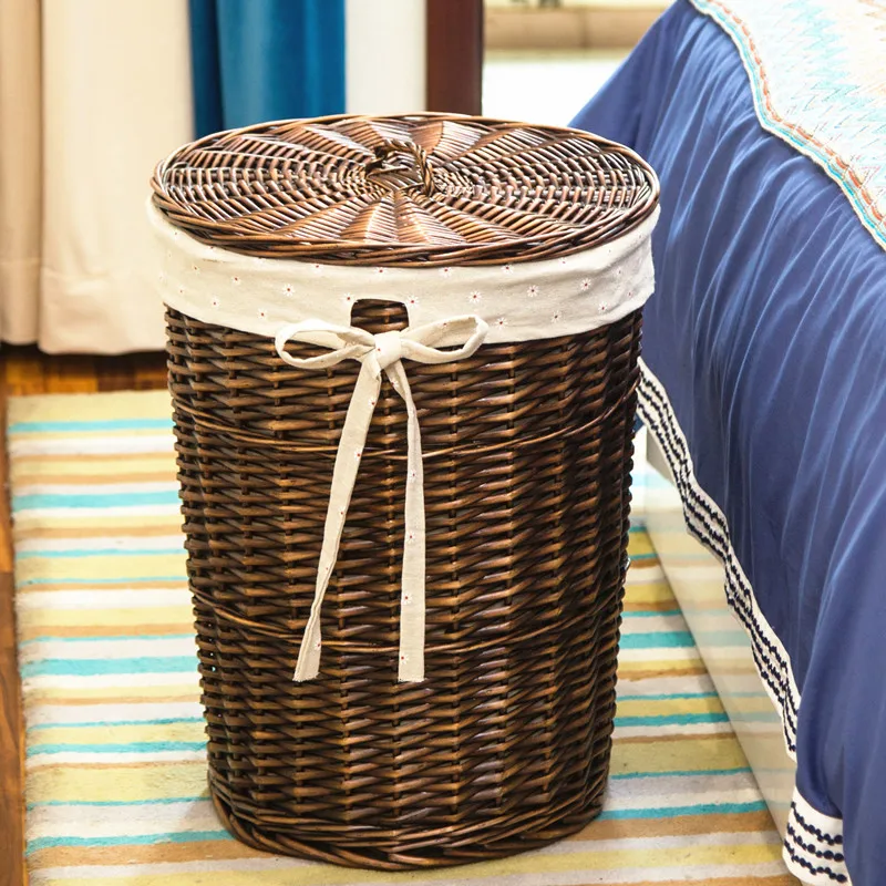 Keranjang cucian bergaya keran - Rattan Plant Basket ulasan dan harga