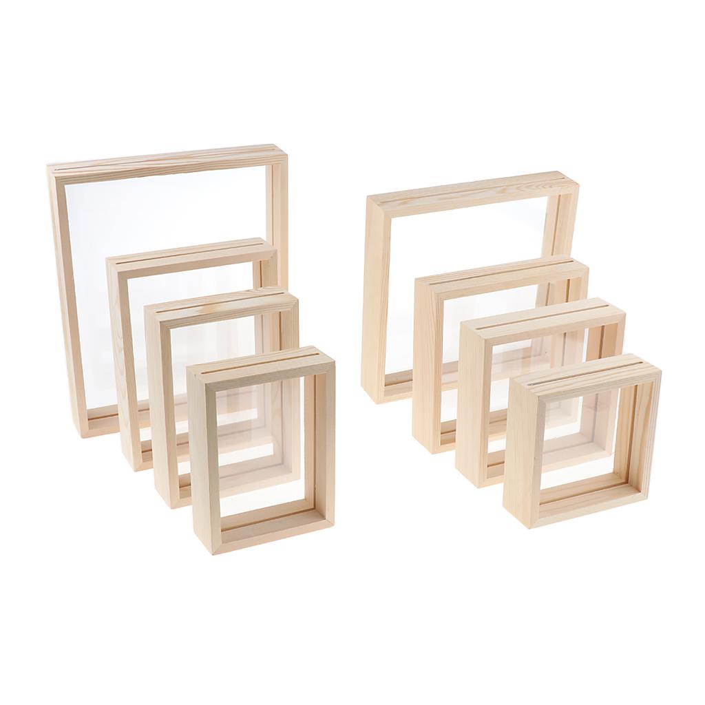 Bingkai kayu transparan terbua - Bamboo Photo Frame ulasan dan harga