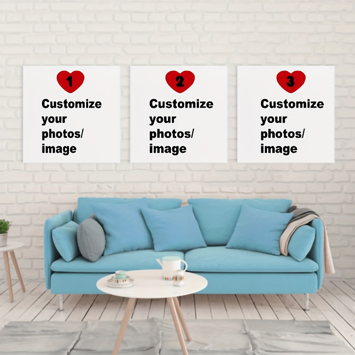 3pcs/set Poster Kanvas Persegi - Home Decor Theme ulasan dan harga