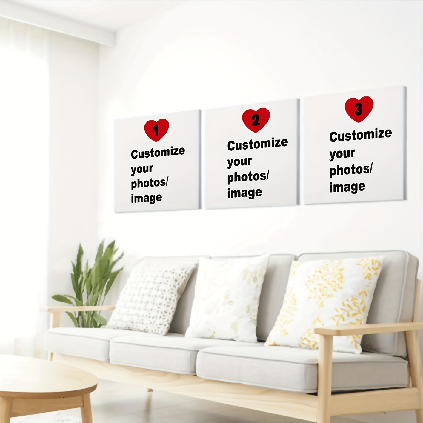 3pcs/set Poster Kanvas Persegi - Home Decor Theme ulasan dan harga