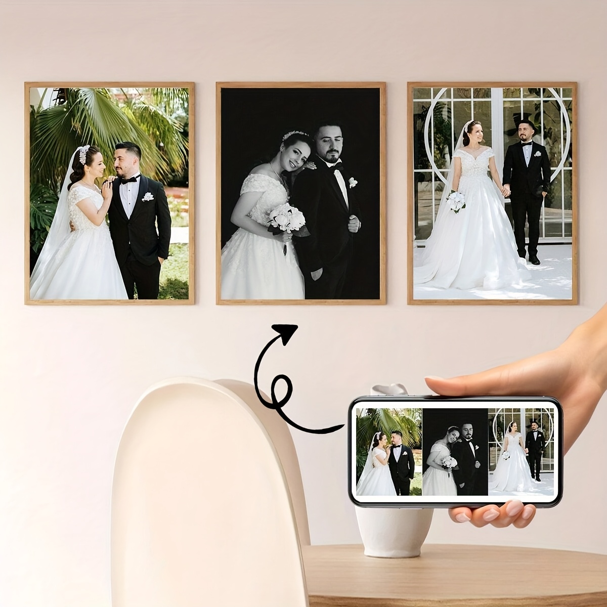 3pcs/set Poster Kanvas Persegi - Home Decor Theme ulasan dan harga