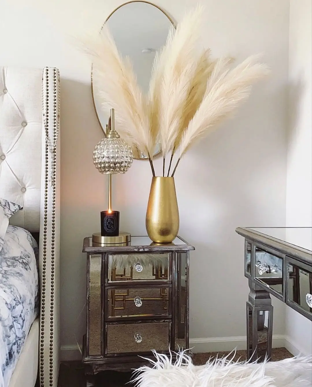 Pampas Buatan Palsu Rumput Bes - Pampas Grass Decor ulasan dan harga