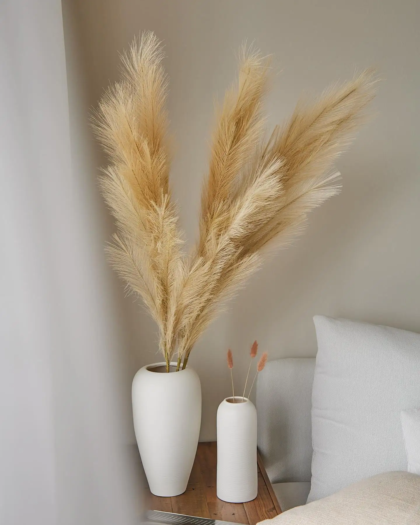 Pampas Buatan Palsu Rumput Bes - Pampas Grass Decor ulasan dan harga