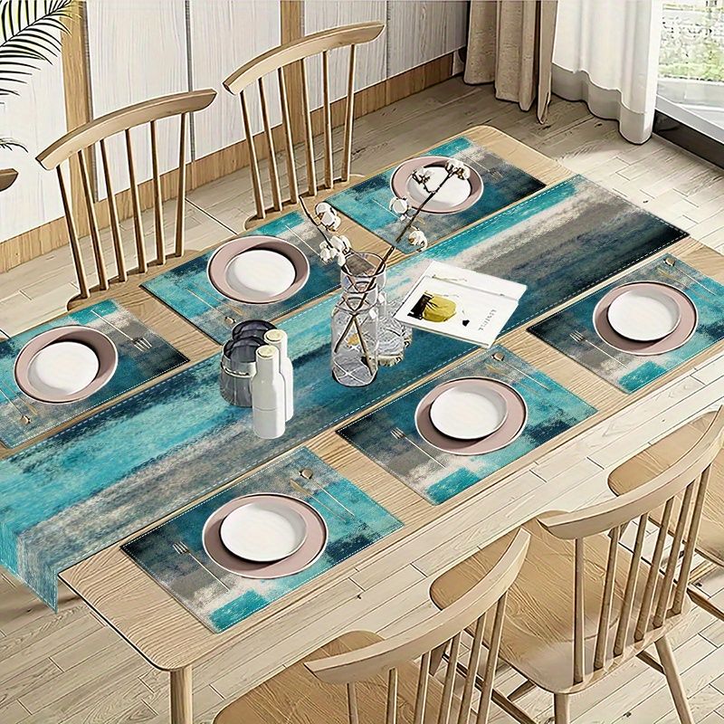 VIKAMA Morandi Set Alas Meja T - Linen Table Runner ulasan dan harga