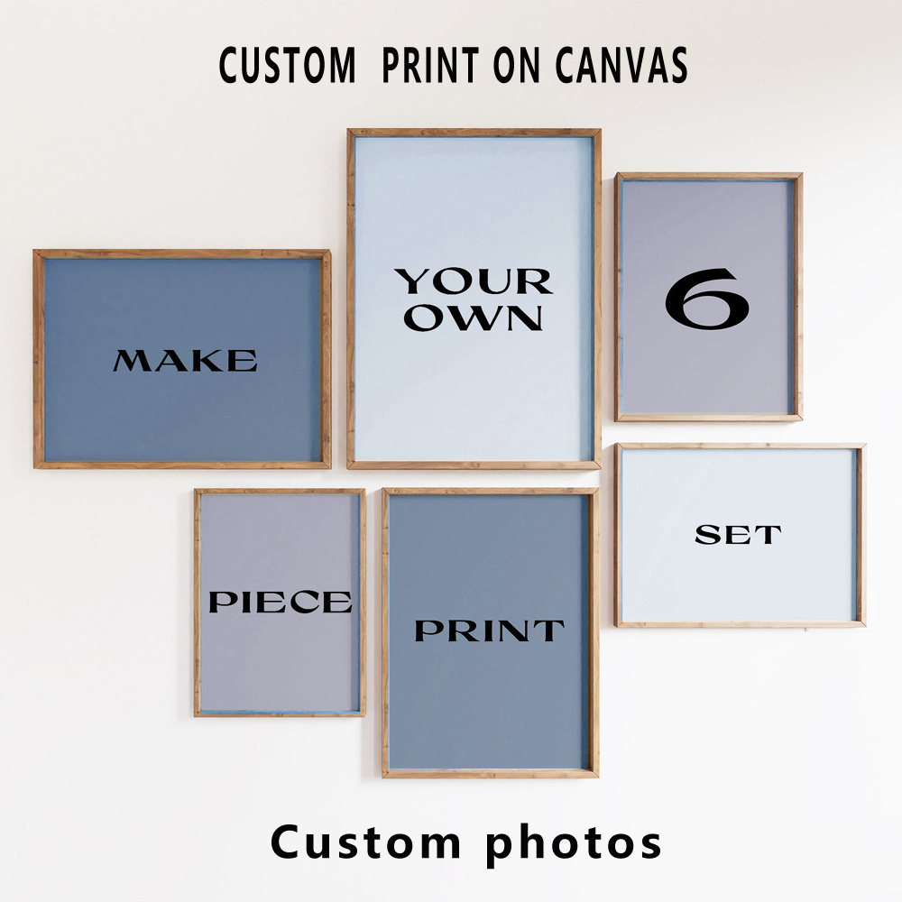 6pcs/set Cetakan Kanvas Kustom - Home Decor Theme ulasan dan harga