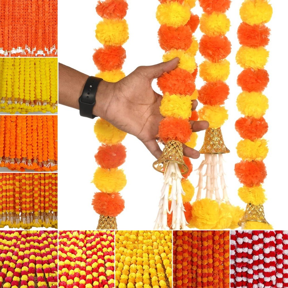 Karangan Bunga Marigold Buatan - Home Decor Indonesia ulasan dan harga