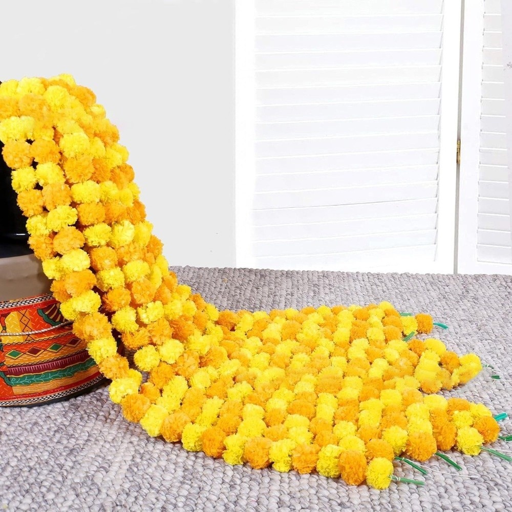 Karangan Bunga Marigold Buatan - Home Decor Indonesia ulasan dan harga
